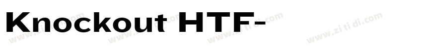 Knockout HTF字体转换